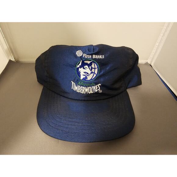 Minnesota Timberwolves Snapback Hat/Cap - SGA by First Banks - Blue w/Shep Nylon - Picture 1 of 8